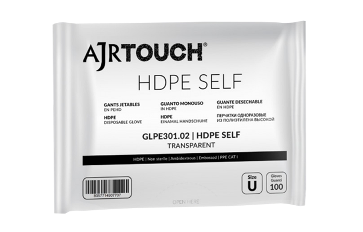 Sense hdpe self polybag rukavice AJR TOUCH