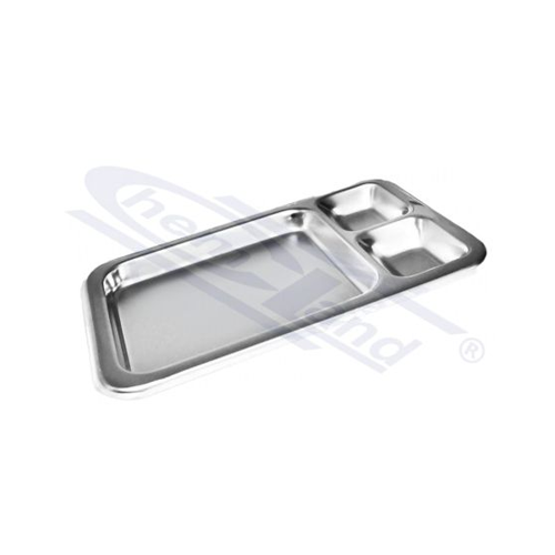 Laboratorijska prohromska tacna za odlaganje instrumenata dimenzije 390x275x19mm