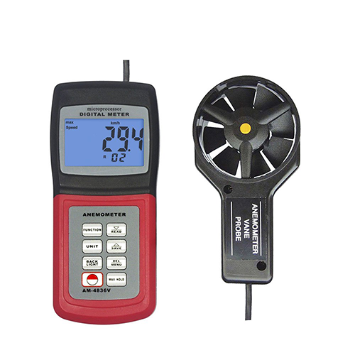 Uređaj za merenje brzine strujanja vazduha – anemometar, model am-4836v, landtek instruments