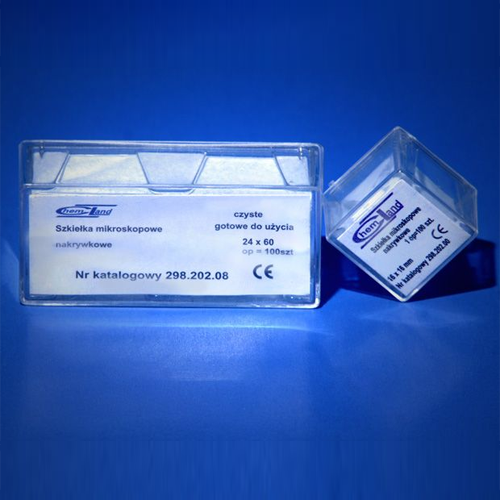 Pokrovno staklo 24×24, 100/1 pakovanje, CHEMLAND