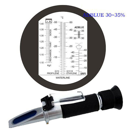 Ručni refraktometar Merač za rashladne tečnosti, sredstva za čišćenje, tečnosti za zaštitu od smrzavanja i ADBLUE (30-35%)