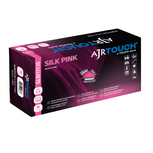Nitrilne rukavice bez pudera pakovanje 100/1 SILK PINK