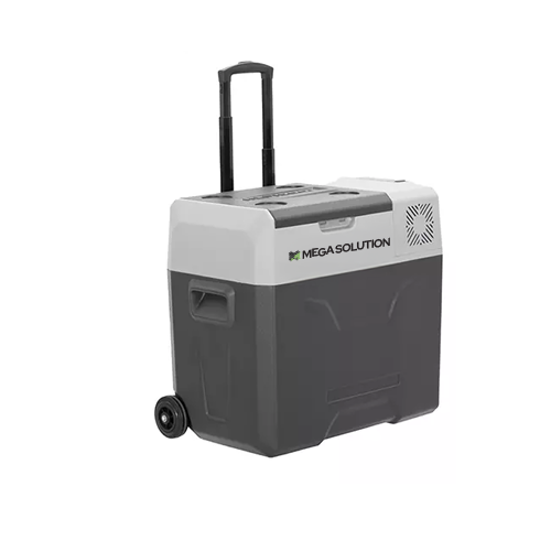 Transportni frižider SA DRŠKOM I TOČKIĆIMA 40L sa punjačem za auto, model CR-40X, MEGA SOLUTION