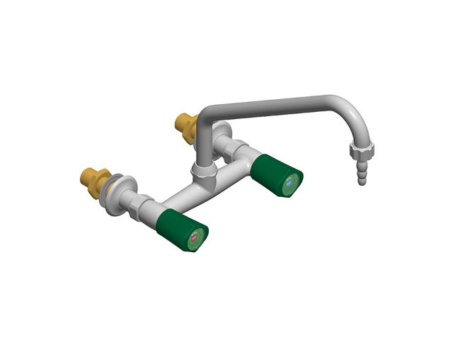 Dvoventilska laboratorijska slavina sa „gooseneck“ izlivom CENA NA UPIT