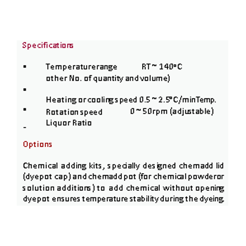 TD130 Infracrvena laboratorijska mašina za bojenje