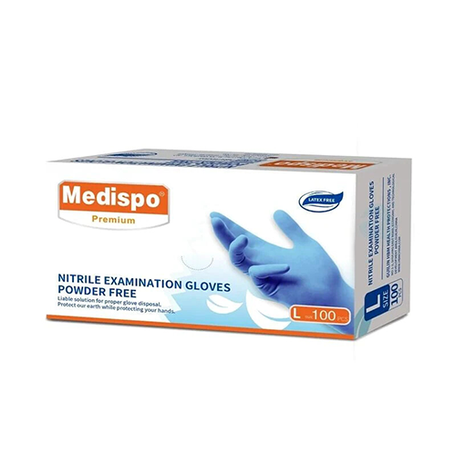 Nitrilne rukavice PLAVE bez pudera 3,5g Medispo 100/1