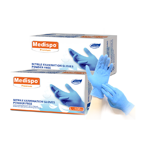 Nitrilne rukavice PLAVE bez pudera 3,5g Medispo 100/1